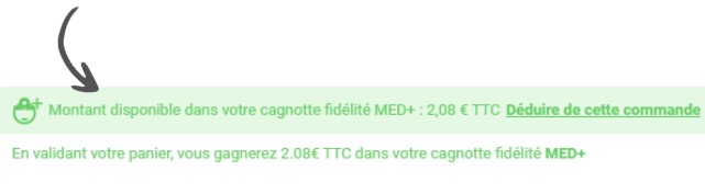 Panier - Points fidélité MED+
